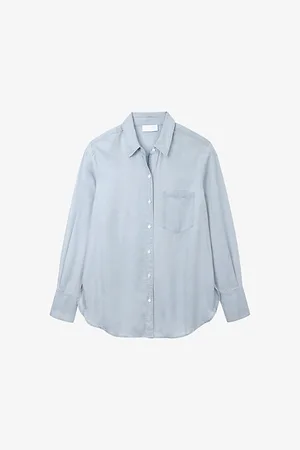 The White Company Oversized Patch-pocket Tencel™ Shirt