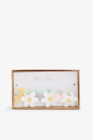 Meri Meri Bunny and Daisy Charm Metal Bracelet
