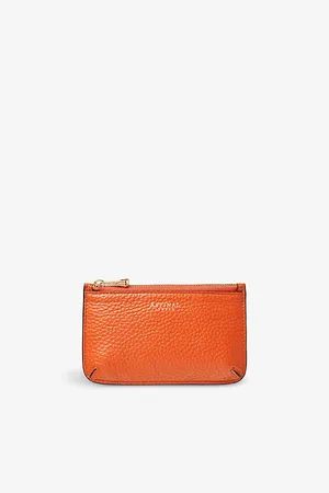 ASPINAL OF LONDON Ella Brand-embellished Leather Cardholder