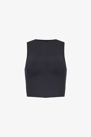 Lounge Underwear Essential Logo-print Stretch-woven Top