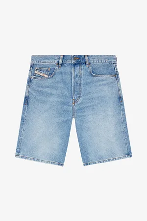 Diesel Faded-wash Straight-leg Denim Shorts
