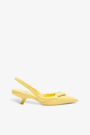 Prada Soft Padded Leather Slingback Heels