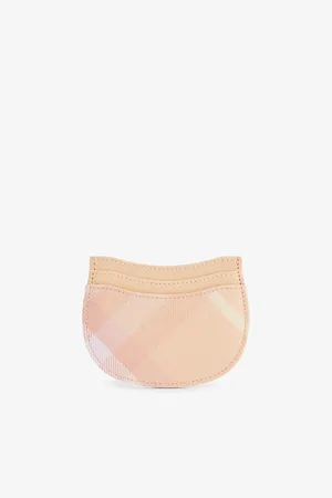 Burberry Rocking Horse Checked Wool-blend Card Holder