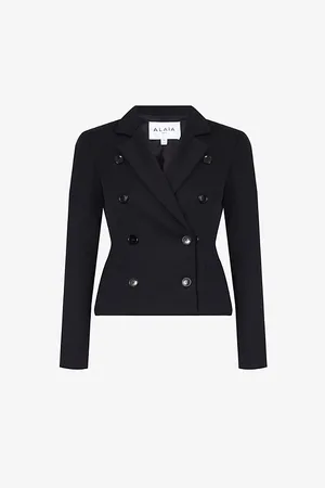 Alaïa Double-breasted Slim-fit Stretch-twill Jacket