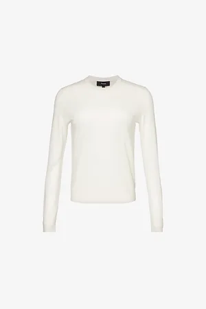 THEORY Round-neck Regular-fit Wool-blend Knitted Top