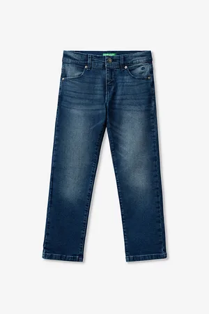 Benetton Patch-pocket Slim-leg Stretch Denim Jeans 6-14 Years