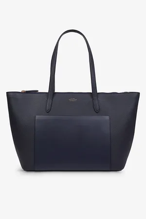 SMYTHSON East West Cross-grain Leather Tote Bag