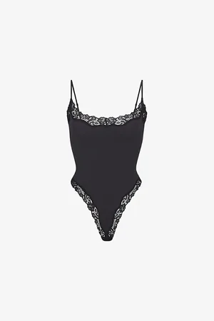 SKIMS Fits Everybody Lace-trim Stretch-woven Body