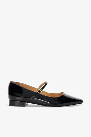 Dune Hastas Pointed Patent Faux-leather Mary-jane Courts