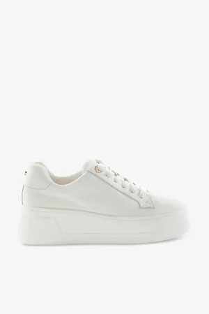 Dune Episode Padded Leather Flatform Trainers