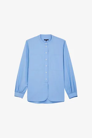 Soeur Laurette Gathered Cotton Shirt