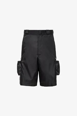 Prada Re-nylon Bermuda Brand-plaque Recycled-nylon Shorts