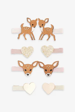 MIMI & LULA Felicity Fawn Mini Pack of Eight Hair Clips