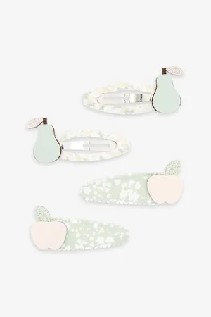 MIMI & LULA Apple and Pear-embellished Pack of Four Hair Clips