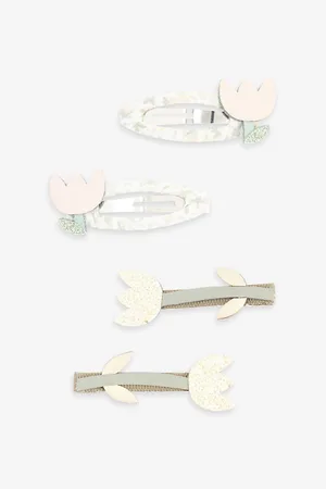 MIMI & LULA Embellished Set of Four Fabric Hair Clips