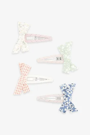 MIMI & LULA Bow-embellished Pack of Four Hair Clips