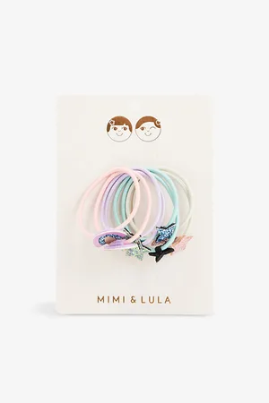 MIMI & LULA Rainbow and Star-embellished Elasticated Hair Tie Set