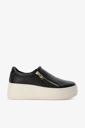 Dune Episodic Zip Leather Low-top Trainers