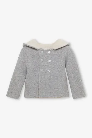 FrenchTrotters Teddy Ear-embroidered Wool and Cashmere-blend Coat 1-9 Months