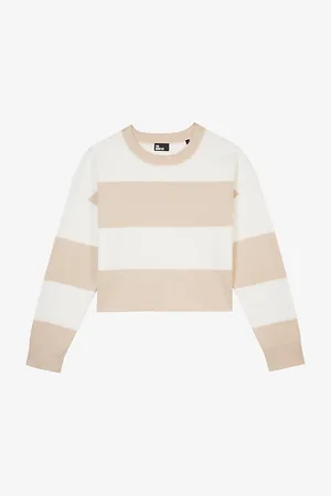The Kooples Stripe-pattern Round-neck Cotton Jumper