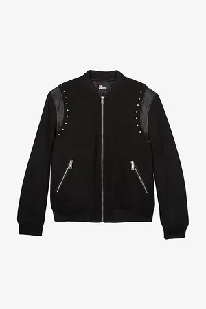 The Kooples Contrast-trim Wool-blend Jacket