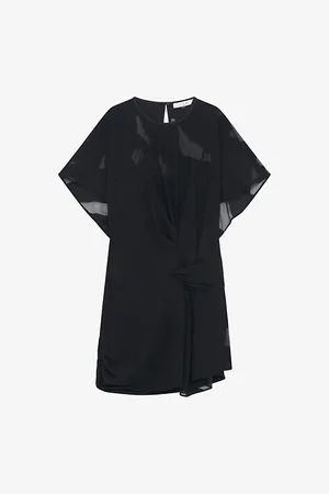 IRO Seona Round-neck Slim-fit Woven Mini Dress