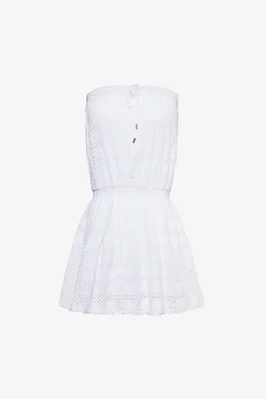 Melissa Odabash Colette Strapless Cotton Mini Dress