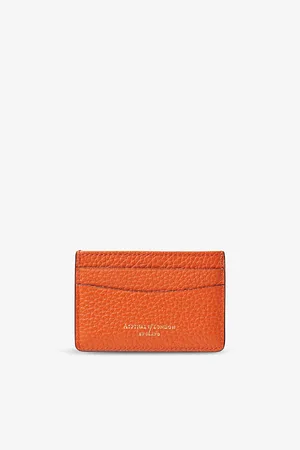 ASPINAL OF LONDON Slim Logo-embossed Leather Credit Card Case