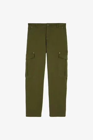 The Kooples Patch-pocket Straight-leg Cotton Cargo Trousers