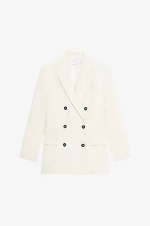 IRO Kristal Peak-lapel Double-breasted Woven Blazer