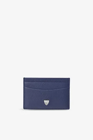 ASPINAL OF LONDON Slim Logo-embossed Leather Credit Card Case