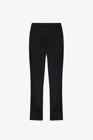 Represent Stepped-hem Straight-leg Stretch-woven Trousers