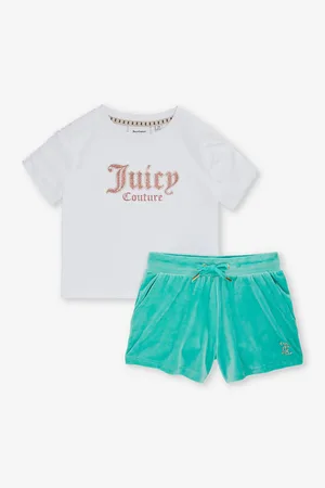 Juicy Couture Rhinestone-embellished Two-piece Cotton-jersey Set 7-16 Years