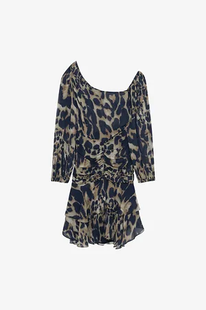 IRO Judithe Leopard-print Woven Mini Dress