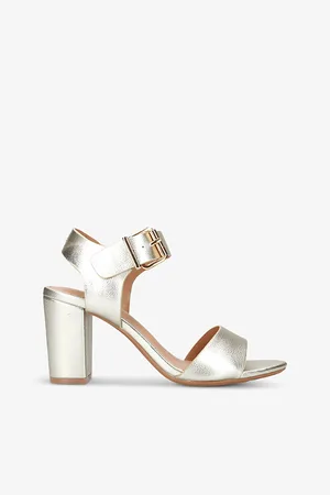 Kurt Geiger Sutton Metallic Faux-leather Sandals