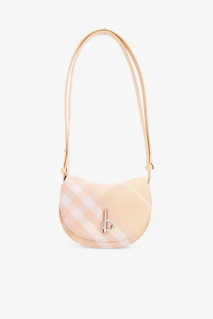 Burberry Rocking Horse Checked Woven-blend Shoulder Bag