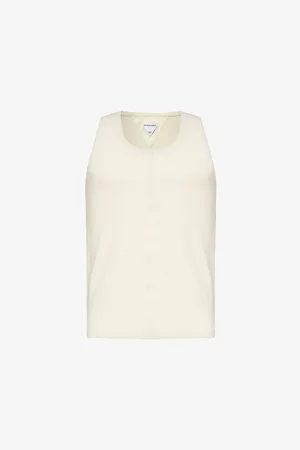 Bottega Veneta Scoop-neck Ribbed Stretch-cotton Tank Top