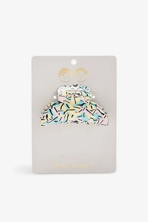 MIMI & LULA Graphic-print Acetate Hair Clip