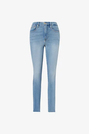 GOOD AMERICAN Good Legs Skinny-leg Mid-rise Cropped Stretch-denim Jeans
