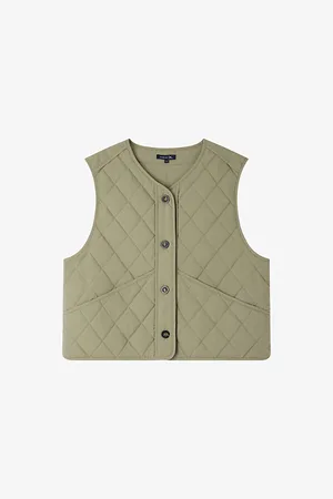 Soeur Ulla Relaxed-fit Quilted Cotton Sleeveless Jacket