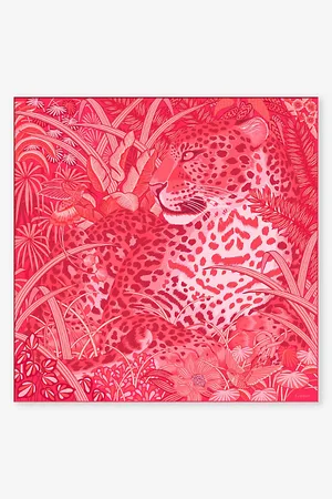 Cartier Panthère De Graphic-print Silk-twill Scarf