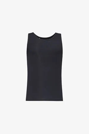 GymShark Everywear Seamless Logo-print Ribbed Stretch-cotton Tank Top