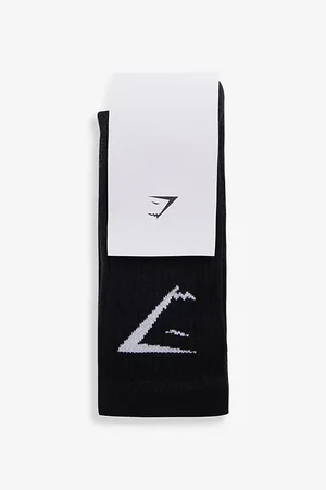 GymShark Branded Pack of Three Cotton-blend Socks