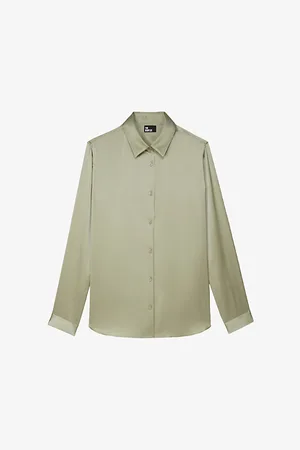 The Kooples Relaxed-fit Long-sleeve Silk Shirt