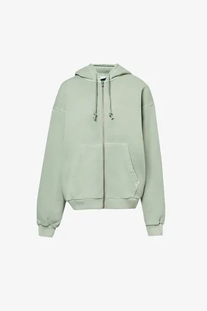 GymShark Everywear Comfort Logo-embossed Zip-fastened Cotton-jersey Hoody