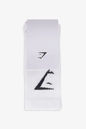 GymShark Branded Pack of Three Cotton-blend Socks