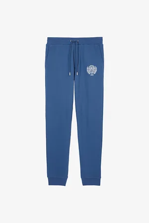 The Kooples Graphic-print Relaxed-fit Cotton-jersey Jogging Bottoms