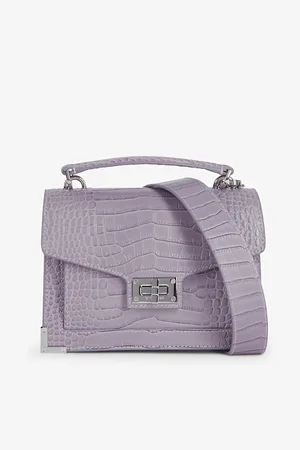 The Kooples Small Emily Crocodile-effect Leather Cross-body Bag