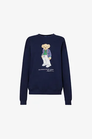 Ralph Lauren Polo Bear-intarsia Cotton-blend Sweatshirt