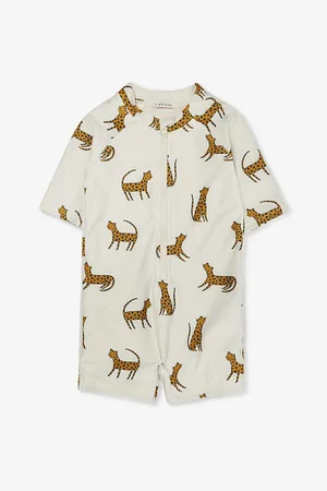 Liewood Graphic-print Short-sleeve Stretch-recycled-polyester Swimsuit 9 Months - 5 Years